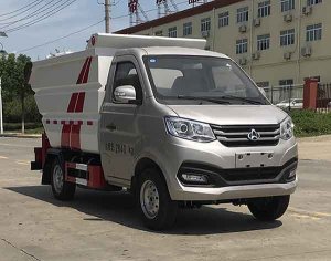 長安高位自卸垃圾車-后單輪